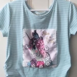 Girls Unicorn Top